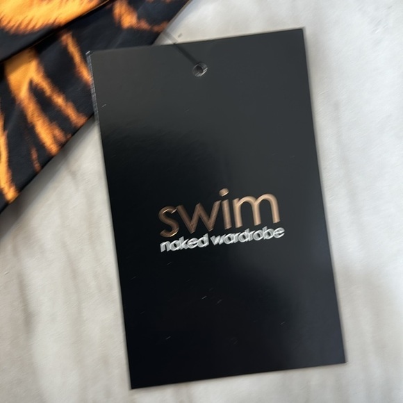 NAKED WARDROBE 2 piece bathing suit size L - Picture 4 of 8